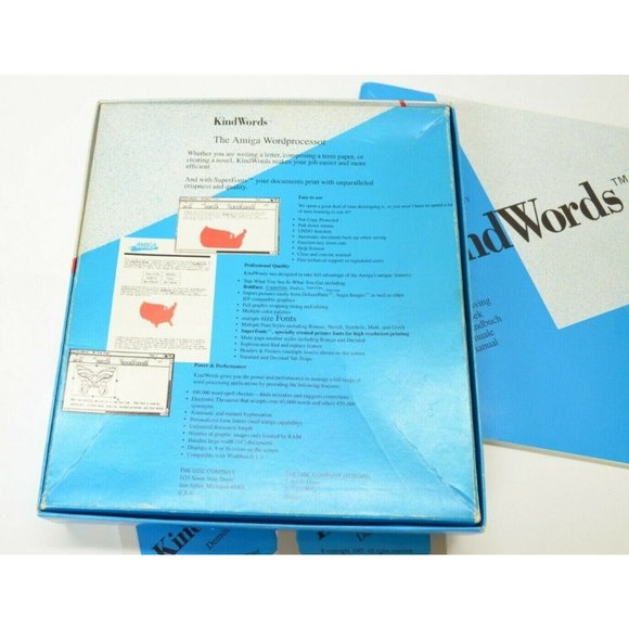 Amiga Kind Words Software 2.0 Word Processor Manual Disks FLOOR SAMPLE Commodore - Picture 4 of 7